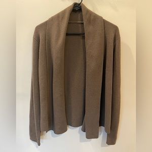Wool & Cashmere Brown Knitted Cardigan